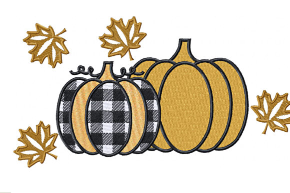 Autumn Pumpkins: Cozy, Charming Embroidery for Handmade Gifts