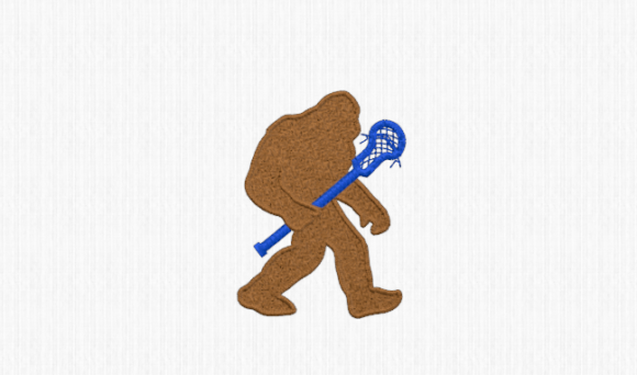 Bigfoot with Lacrosse Stick