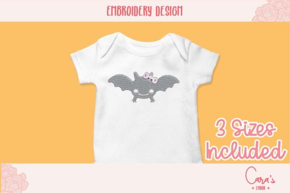 Bow Bat: A Playful, Polished Halloween Embroidery Design