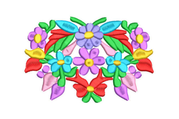 Colorful Flowers and Leaves