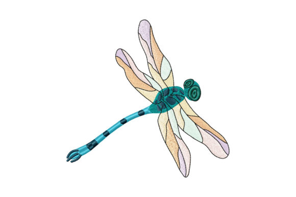 Dragonfly with Rainbow Wings