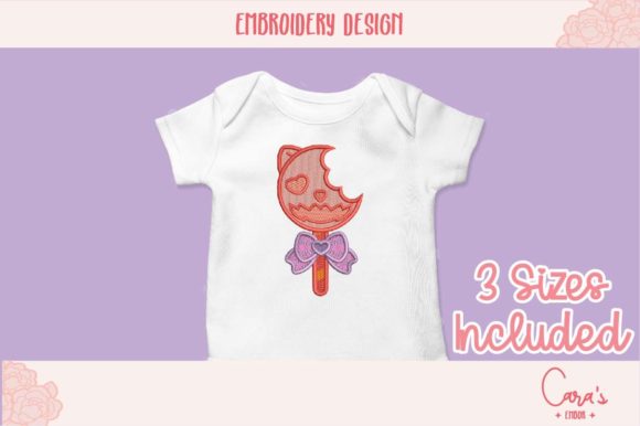 Halloween Lollipop Embroidery Design
