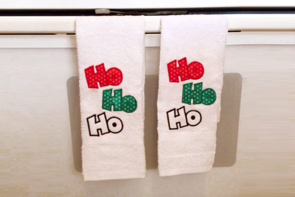 Ho Ho Ho Christmas Applique