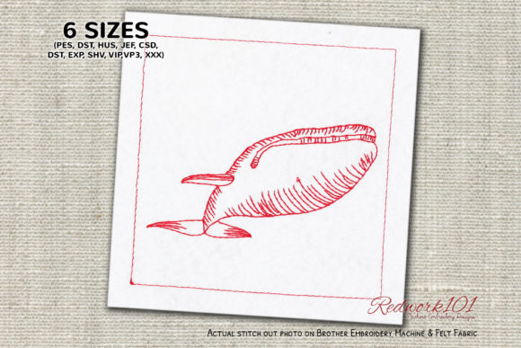 Large Blue Whale Redwork Review