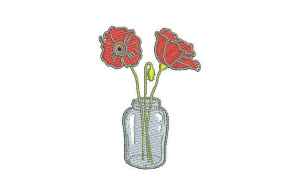 Mason Jar with Flowers