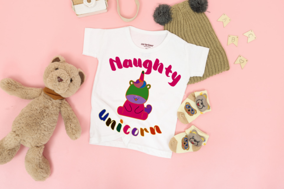 Naughty Unicorn Embroidery Design