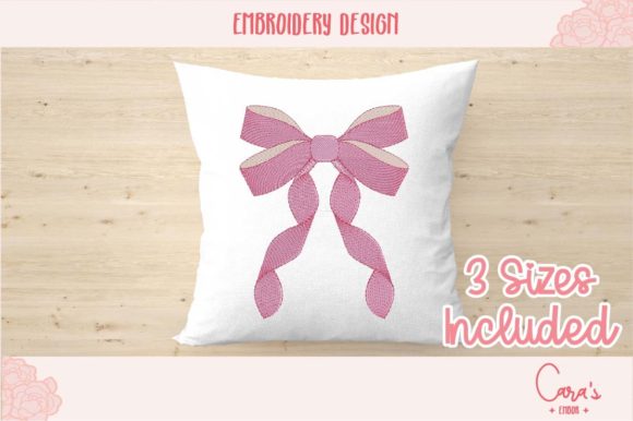 Pink Bow: A Playful, Practical Nursery Embroidery Design