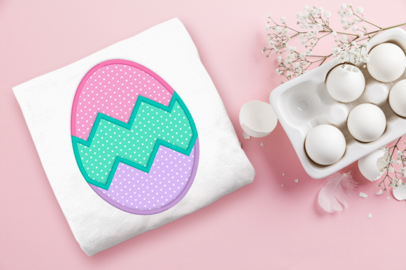 Tricolor Zigzag Easter Egg