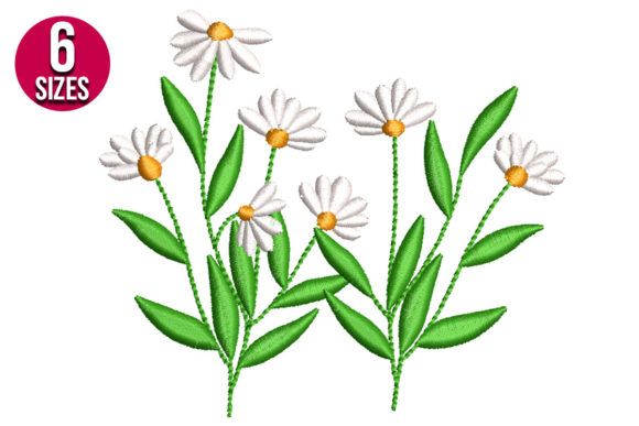White Flowers Embroidery Design Review